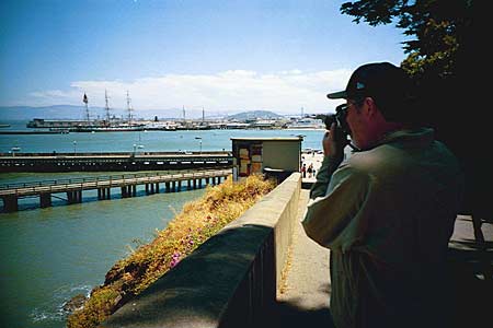 jim shooting from fort mason, july 2002